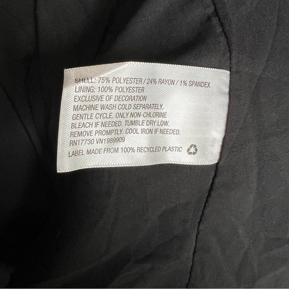 FUTURE COLLECTIVE Kahlana Barfield Brown Black Tie-Front Blazer Jacket 2x NWT - Picture 13 of 13